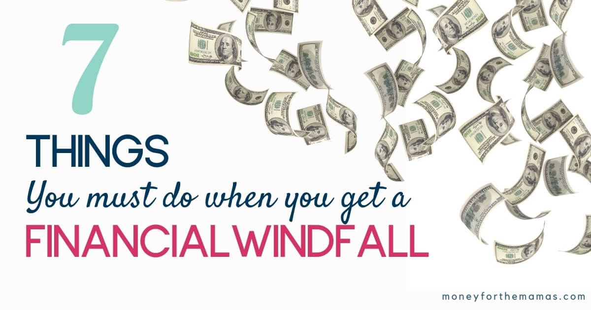 How to Make Your Financial Windfall Actually Change Your Life! MFTM