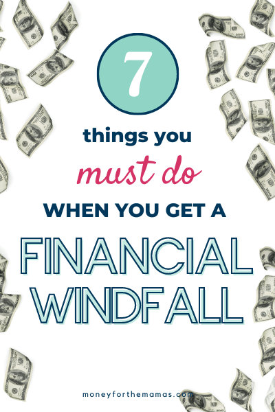 How to Make Your Financial Windfall Actually Change Your Life (for the better)!