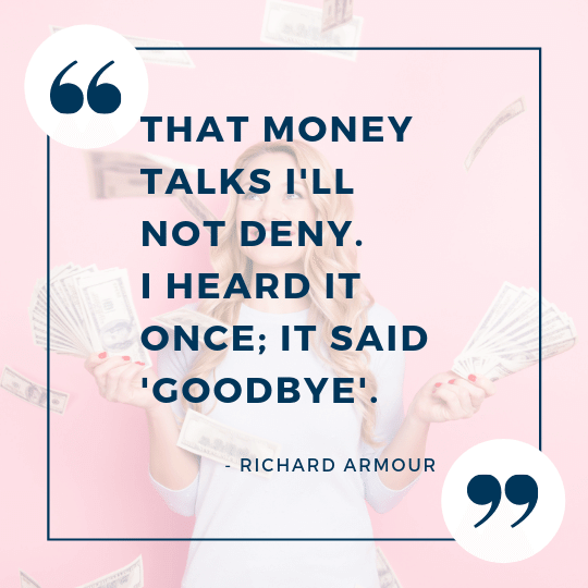 Richard Armour quote on money