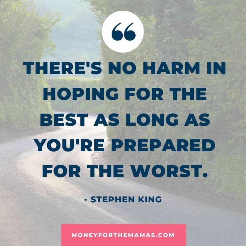 Stephen King quote on being prepared