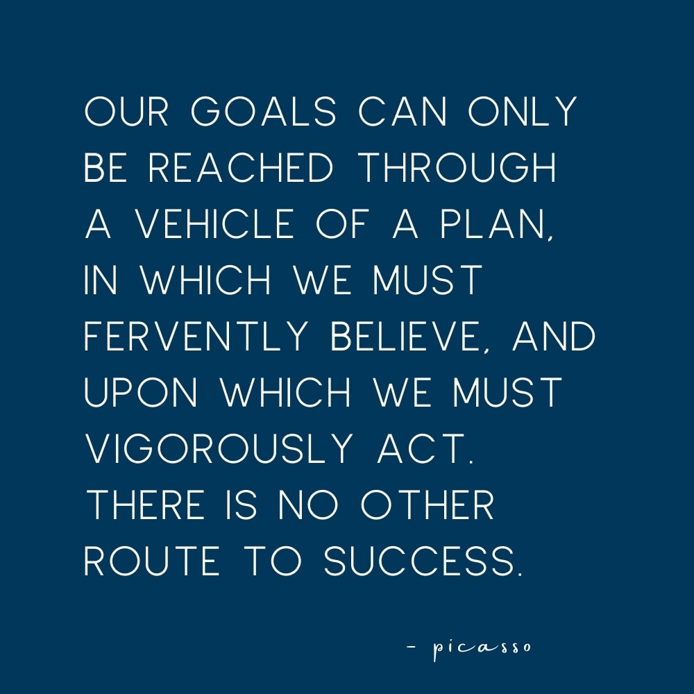 picasso quote on planning