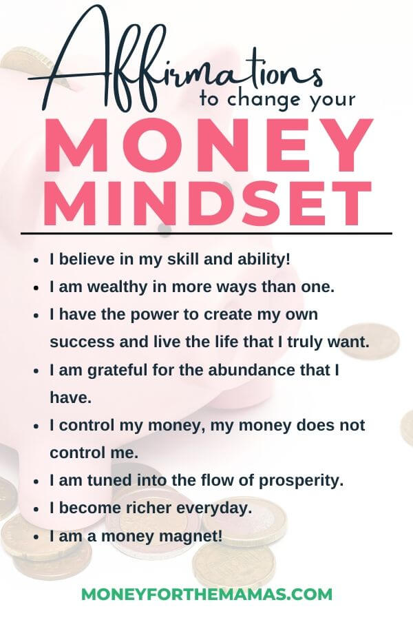 money mindset infographic