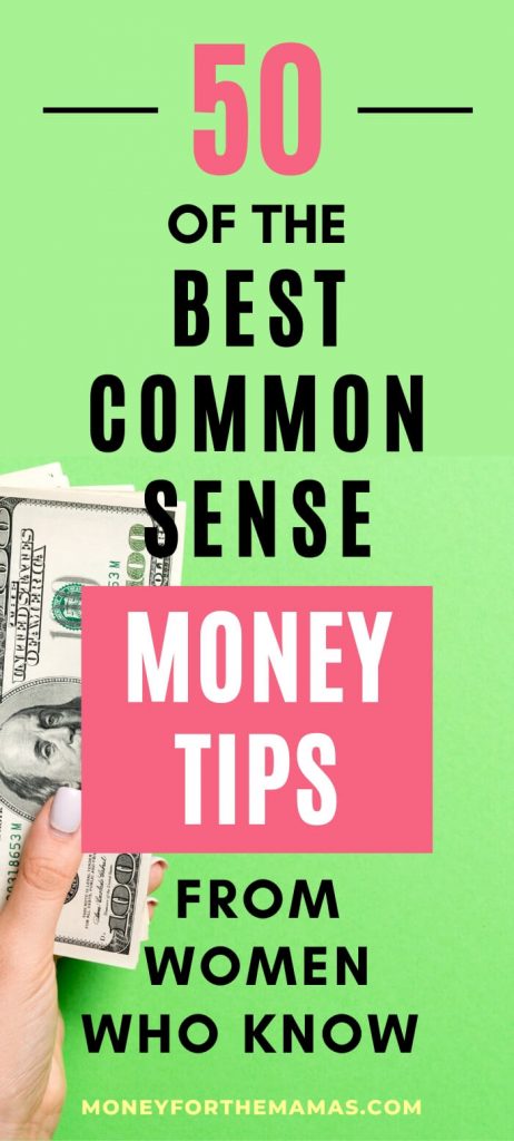 common sense money tips