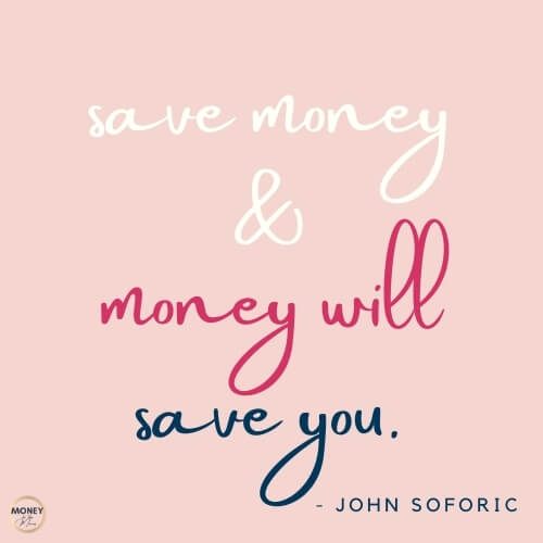 saving money quote from john soforic