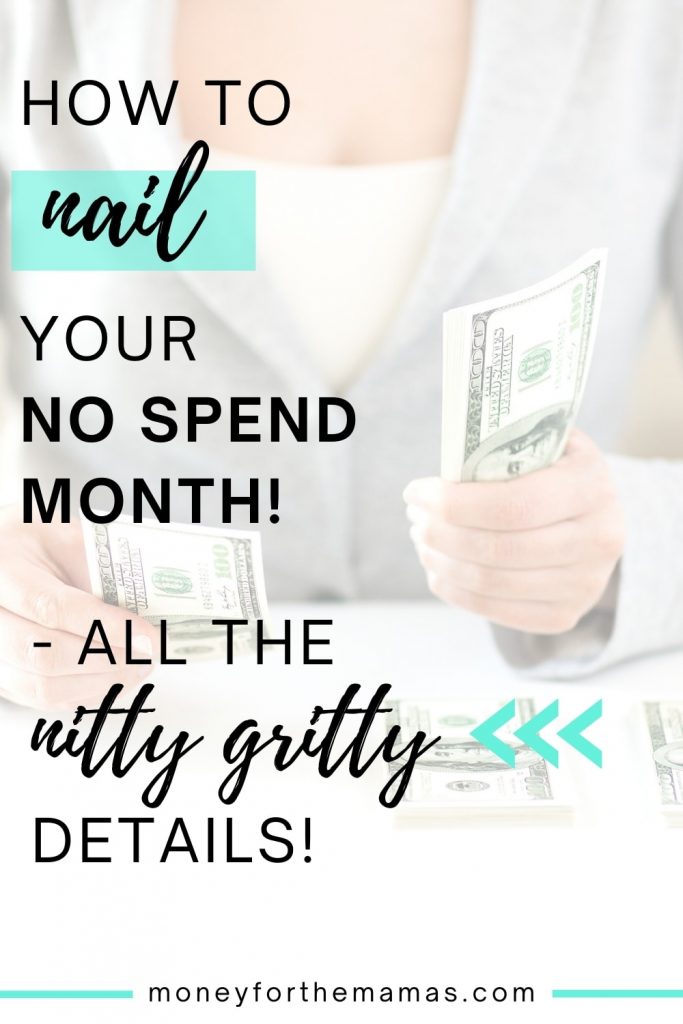 how to nail your no spend month