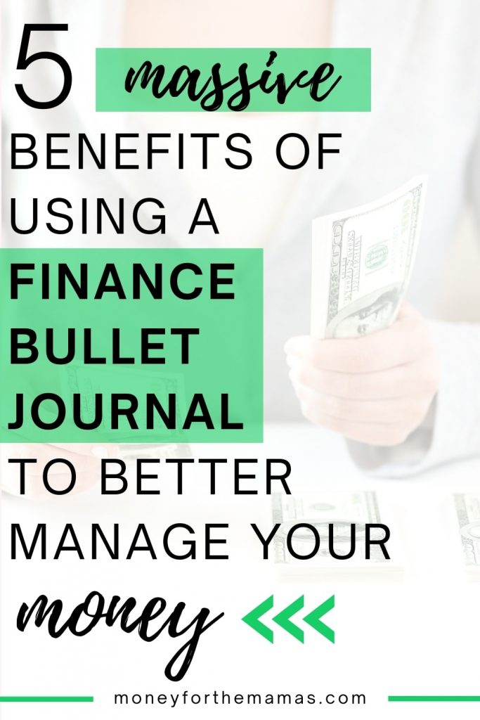 benefits of using a finance bullet journal