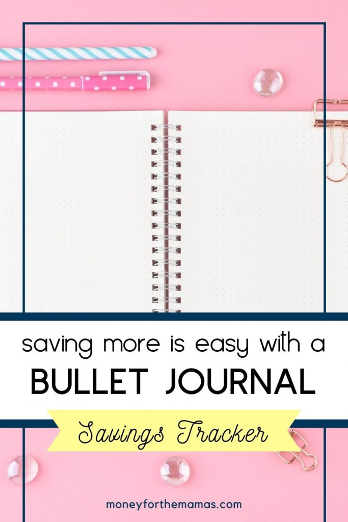 saving more with a finance bullet journal