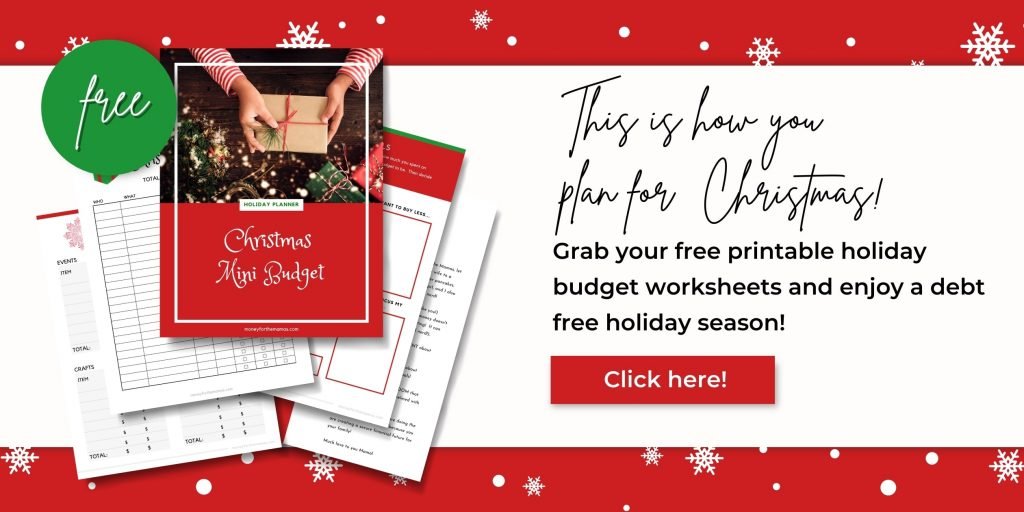 Free Christmas Mini Budget Planner