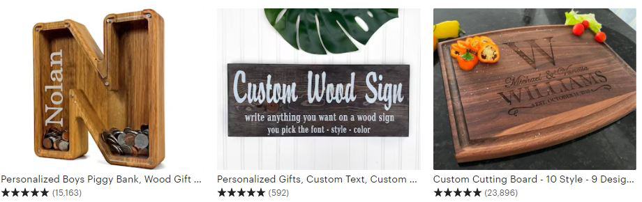 wood crafts that sell personalized gift