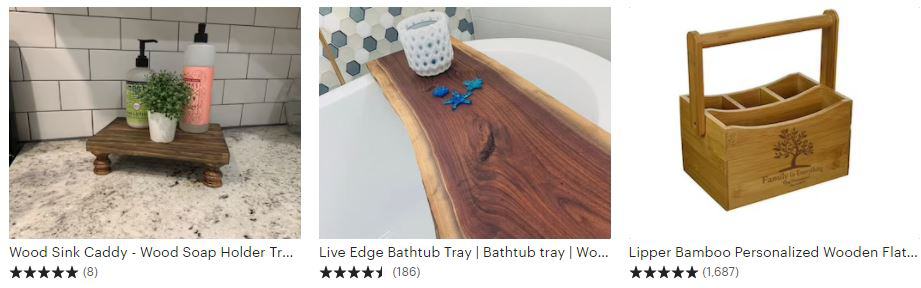 wood crafts that sell trays and caddies