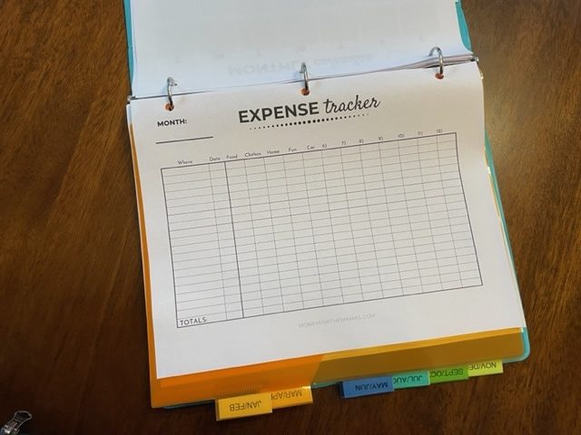 how to make a budget binder expense tracker printable