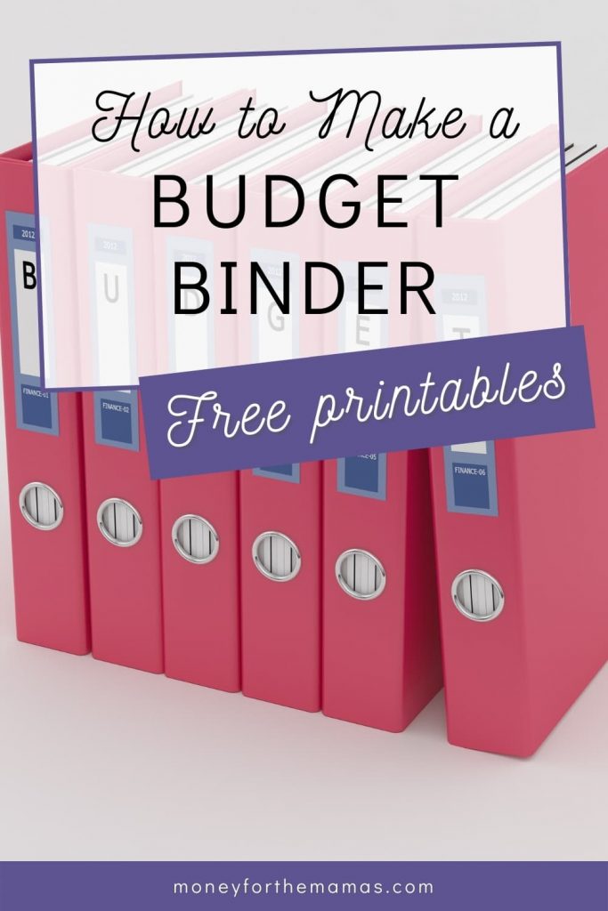 how to make a budget binder with free printables