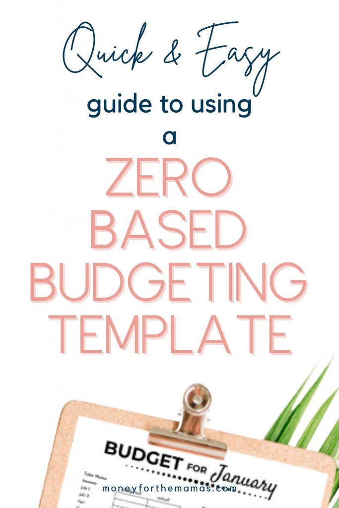zero based budgeting template