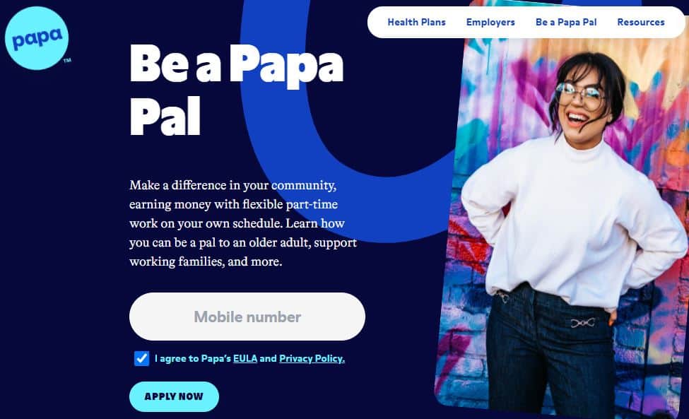 be a papa pal sign up page