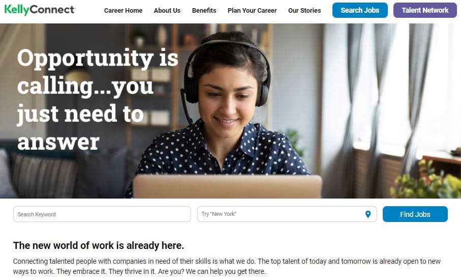 chat operator jobs with Kelly Connect