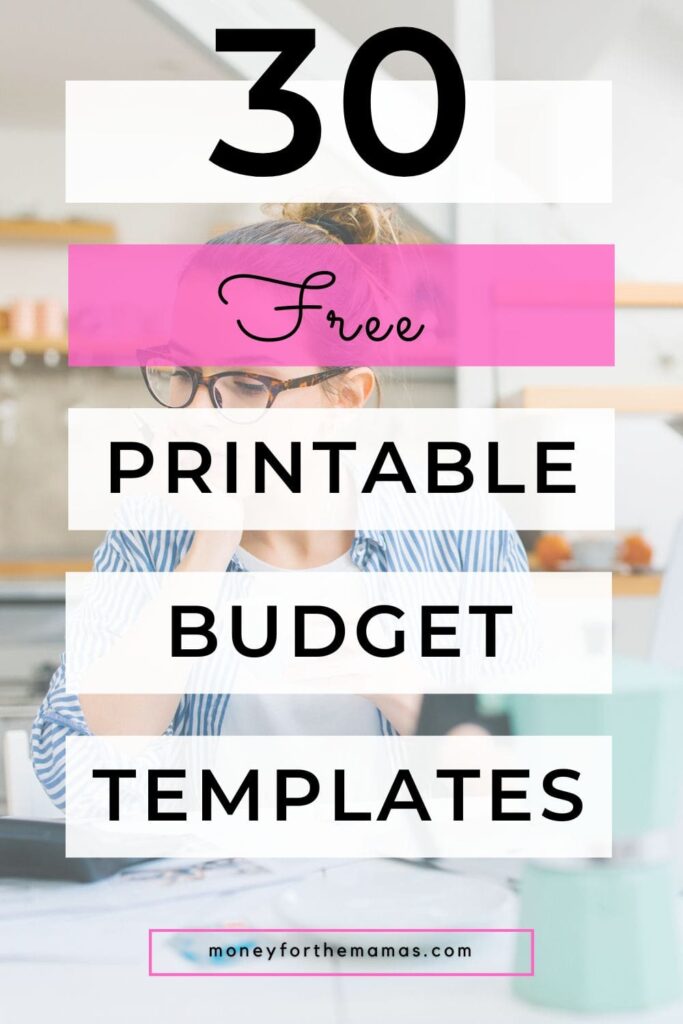 30 free beginner printable budget worksheets