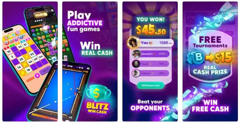 Sign up with Blitz Win Cash to win real money prizes