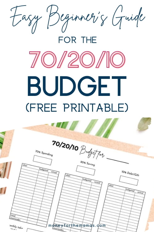 easy beginner's guide for the 70/20/10 budget